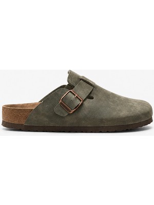 Sivarro Boston Unisex Mantar Taban Terlik - Haki