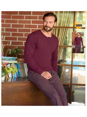 Aydoğan Erkek Uzun Kollu Modal Pijama Takım 240803