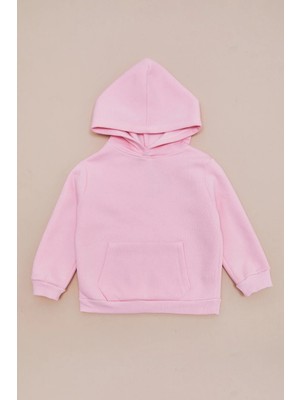 FullaModa 3 Iplik Kanguru Cepli Kapüşonlu Unisex Çocuk Sweatshirt