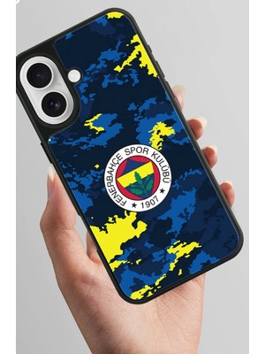 Lisanslı Fenerbahçe Iphone 16 Army Premium Telefon Kılıfı "Dekomus Cep Defteri Hediyeli"