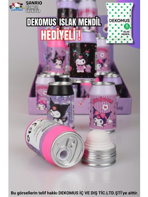 "DEKOMUS ISLAK MENDİL HEDİYELİ" LİSANSLI KUROMI "TEKLİ" COKE TASARIM SİLGİLİ KALEMTRAŞ