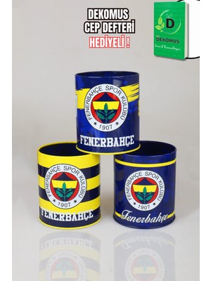 LİSANSLI FENERBAHÇE TEKLİ METAL KALEMLİK "TEK ADET" DEKOMUS CEP DEFTERİ HEDİYELİ