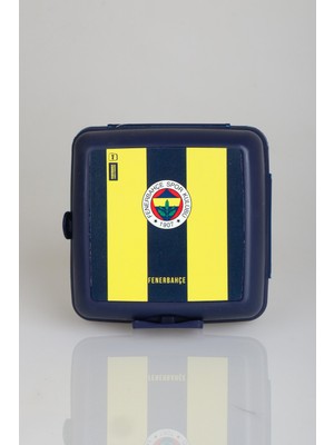 LİSANSLI FENERBAHÇE EFSANE ÇUBUKLU 2 KATLI BESLENME KUTUSU / LUNCH BOX "DEKOMUS CEP DEFTERİ HEDİYELİ"