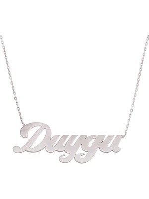 Inure Jewelry Gümüş Kişiye Özel İsimli Bayan Kolye