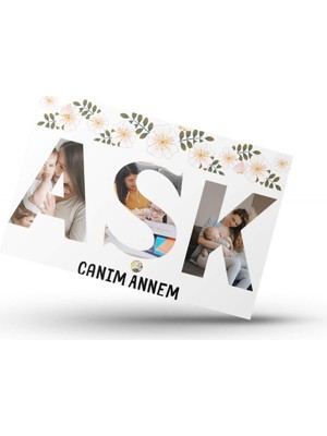 Çılgıntrend Kişiye Özel Aşk Yazılı Ahşap Poster