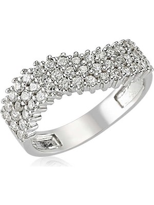 Inure Jewelry Gümüş Yarım Tur Bayan Yüzük