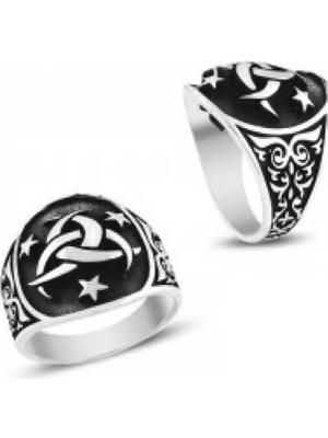 Inure Jewelry Gümüş Teşkilat-I Mahsusa Armalı Erkek Yüzük