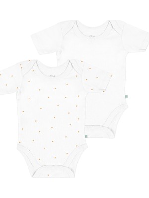 Casadora Baby Stars %100 Organik Pamuk 2'li Kısa Kollu Body Seti