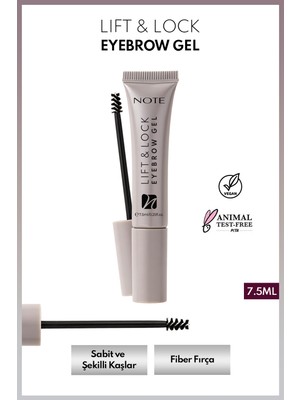 Note Cosmetics Lift & Lock Eyebrow Gel Şeffaf Kaş Sabitleyici Jel