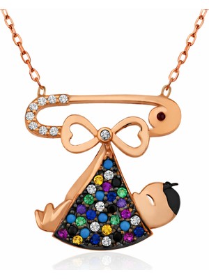 Inure Jewelry Gümüş Yeni Doğmuş Bebek Kolye
