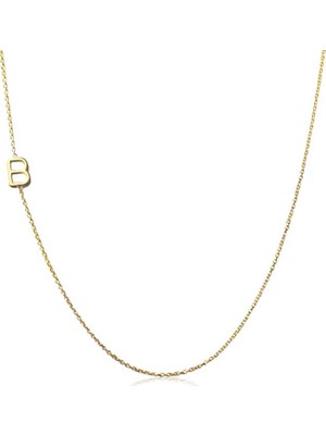 Inure Jewelry Gümüş Harfli Bayan Kolye
