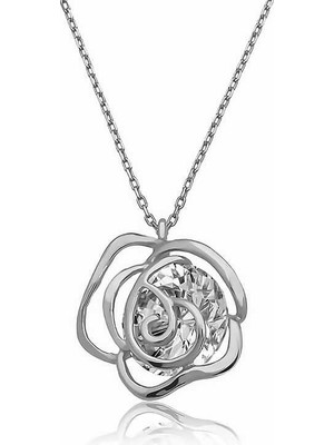 Inure Jewelry ​Gümüş Gül Kadın Kolye