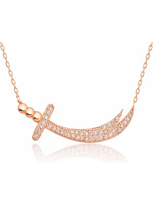 Inure Jewelry Gümüş Zülfikar Kılıcı Bayan Kolye