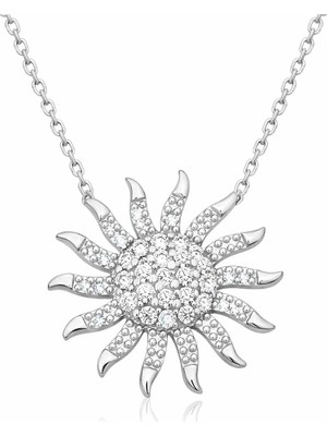 Inure Jewelry ​Gümüş Güneş Bayan Kolye