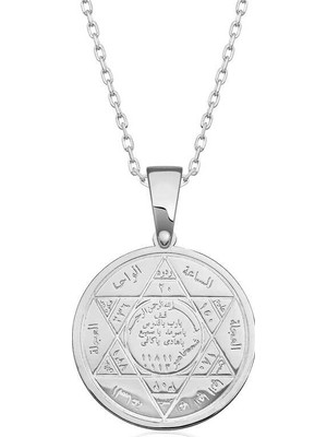 Inure Jewelry ​Gümüş Süleyman Mührü Kolye