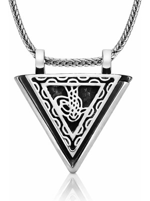 Inure Jewelry Gümüş Tuğralı Muskalık Kolye