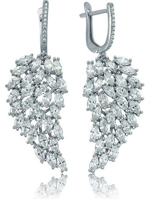 Inure Jewelry Gümüş Melek Kanadı Küpe