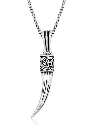 Inure Jewelry Gümüş Fil Dişi Kolye