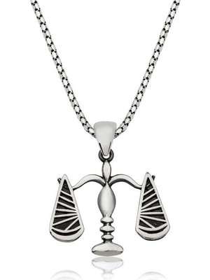 Inure Jewelry Gümüş Adalet Terazisi Kolye