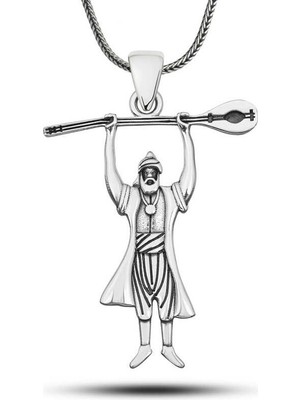 Inure Jewelry Gümüş Pir Sultan Abdal Erkek Kolye