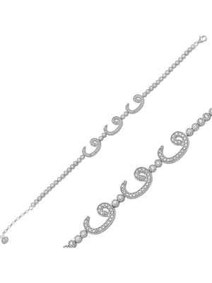 Inure Jewelry Gümüş Su Yolu Gümüş Vav Bileklik