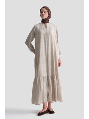 Armine Fırfırlı Basic Ferace Bej