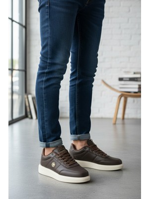 Enoch Casual Düz Taban Bağcıklı Erkek Sneaker Yürüyüş Ayakkabısı