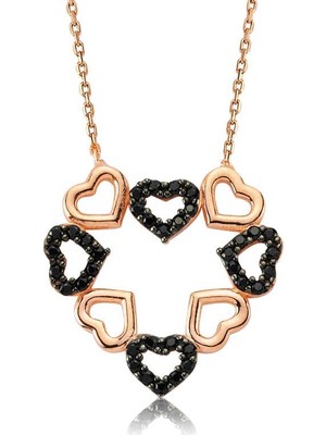 Inure Jewelry Gümüş Kalpli Aşk Bayan Kolye