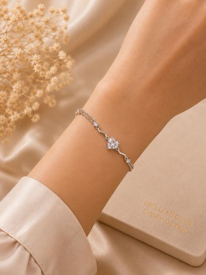 Hotchic Hotchıc Zirkon Taşlı 925 Ayar Gümüş Kadın Bileklik