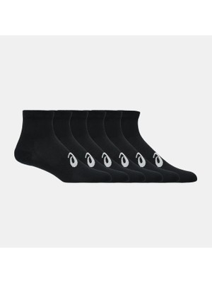 Asics 6 Pack Quarter Sock Unisex Siyah Koşu Çorabı 3033C303-001