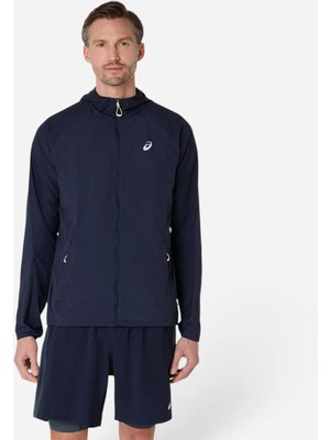 Asics Road Packable Jacket Erkek Lacivert Ceket 2011D084-401