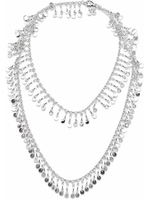 Charmlucky Özel Seri Pul Sallantılı Kolye-70 cm