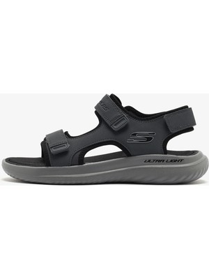 Skechers Bounder 2. Sandal Thutton Erkek Gri Sandalet 232893 Ultra Hafif Konforlu Tasarım