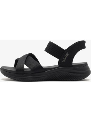 Skechers Ultra Flex 3. - Never Better Kadın Siyah Sandalet 119975 Bbk