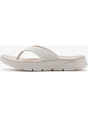 Skechers Go Walk Flex Sandal - Splendor Kadın Bej Parmak Arası Terlik 141404 Nat