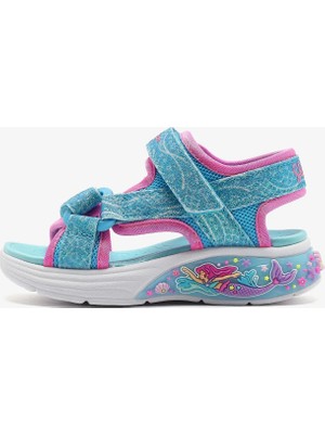 Skechers Mermaid Dreams Sandal Küçük Kız Çocuk Mavi Işıklı Sandalet 303111N Blmt
