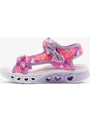 Skechers Flutter Hearts Sandal-Blurry Love Büyük Kız Çocuk Pembe Işıklı Sandalet 303110L Pklv