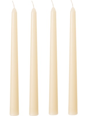Mudo Home 4LÜ ŞAMDAN MUM KREM 25CM