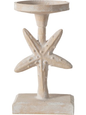 Mudo Home NEW STARFISH MUMLUK BEYAZ 12X10X20 CM