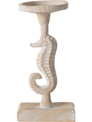 Mudo Home NEW SEAHORSE MUMLUK BEYAZ 12X10X23 CM