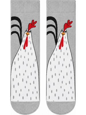 Carnaval Socks Carnaval Beyaz Tavuk Unisex Soket Çorap