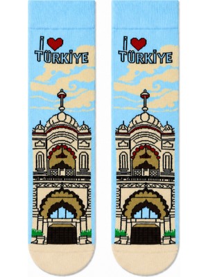 Carnaval Socks Carnaval Türkiye Tarihi Mimari Unisex Soket Çorap