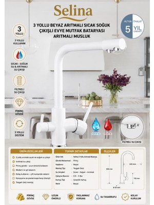Quattro Home Selina Arıtmalı Evye Bataryası
