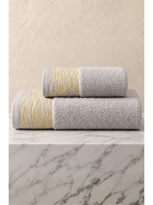 Neşe Home Collection Serenity 2'li Banyo Havlusu Seti Gri