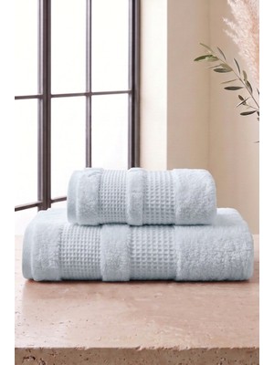 Neşe Home Collection Waffle 2'li Banyo Havlusu Seti Mint