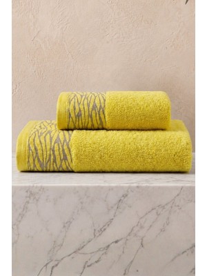 Neşe Home Collection Serenity 2'li Banyo Havlusu Seti Sarı