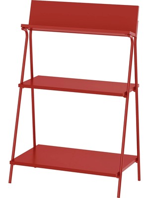TARNA Ikea Krönıkör Kırmızı 60X35X91 cm Açık Raf Ünitesi