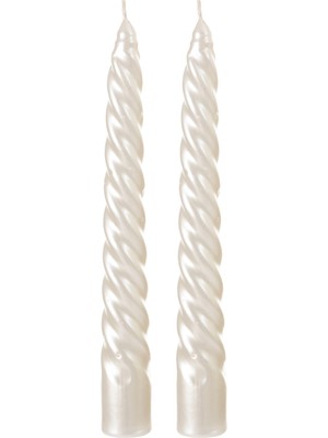 Mudo Home 2Lİ BURGULU ŞAMDAN MUM SEDEF 18CM