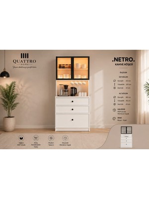 Quattro Home Netro Kahve Köşesi