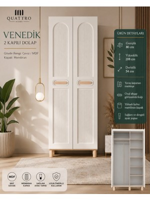 Quattro Home Venedik 2 Kapılı Dolap